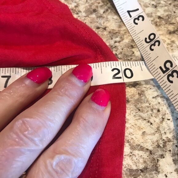 Justice Red Crop Top Softball Size 14 - Picture 9 of 11